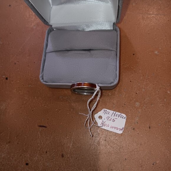 NA HOKU WAVE STERLING SILVER .925 LEVERBACK EARRINGS & PENDANT SET WITH A RING - Picture 2 of 5